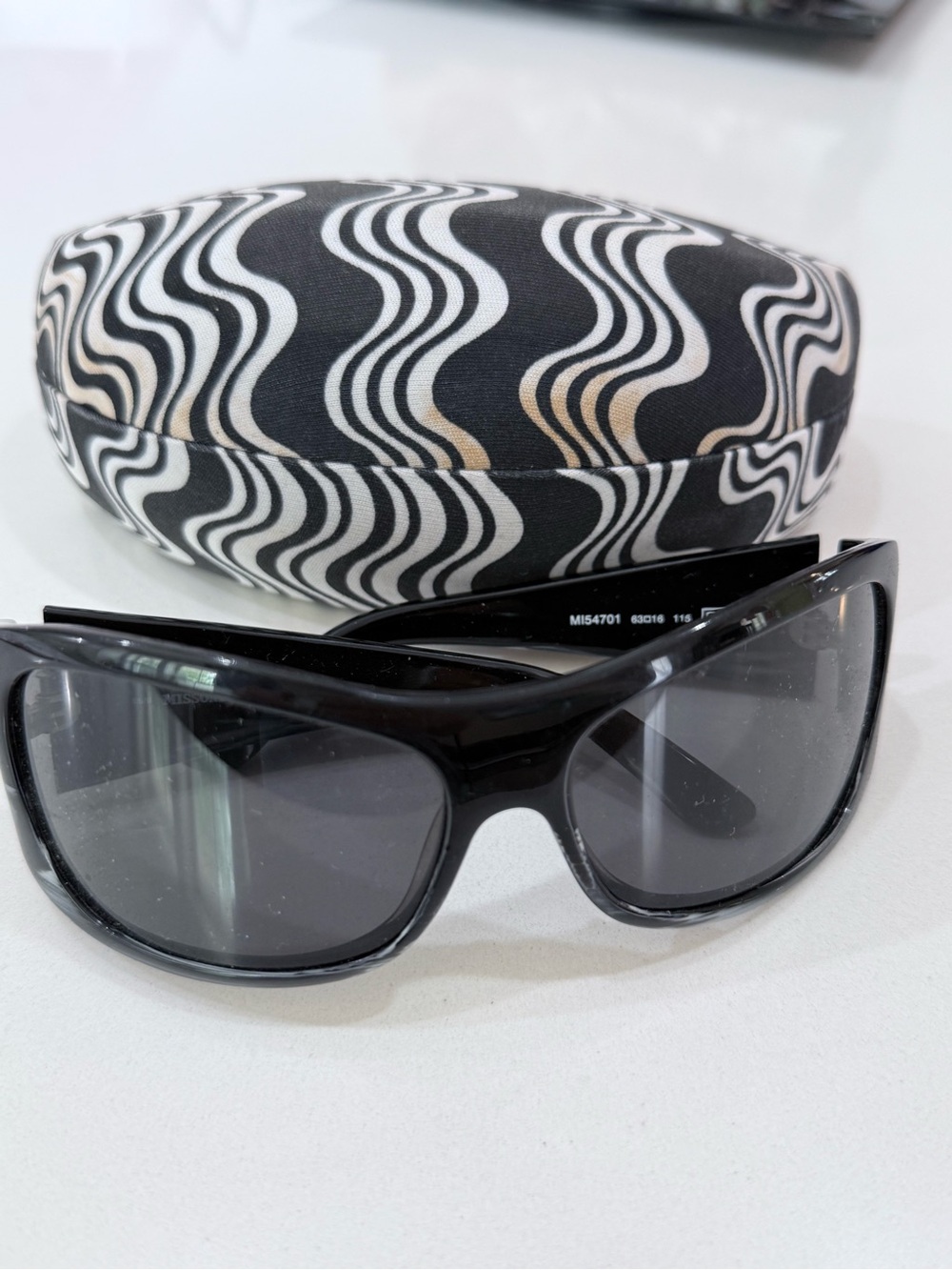 Missoni Black Sunglasses with Original Case